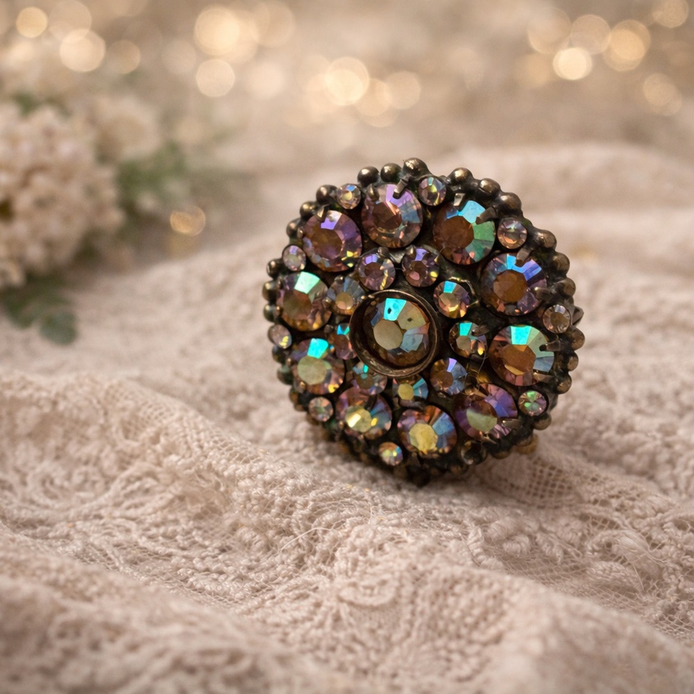 Vintage Sorrelli AB Cluster Ring